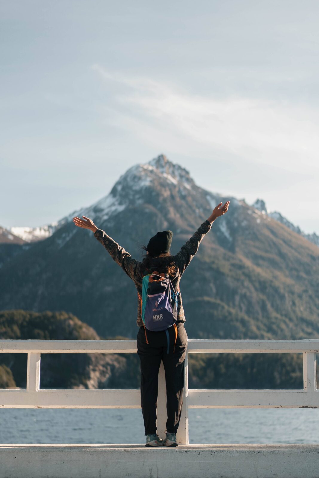 A Builder taking in a mountain overlook